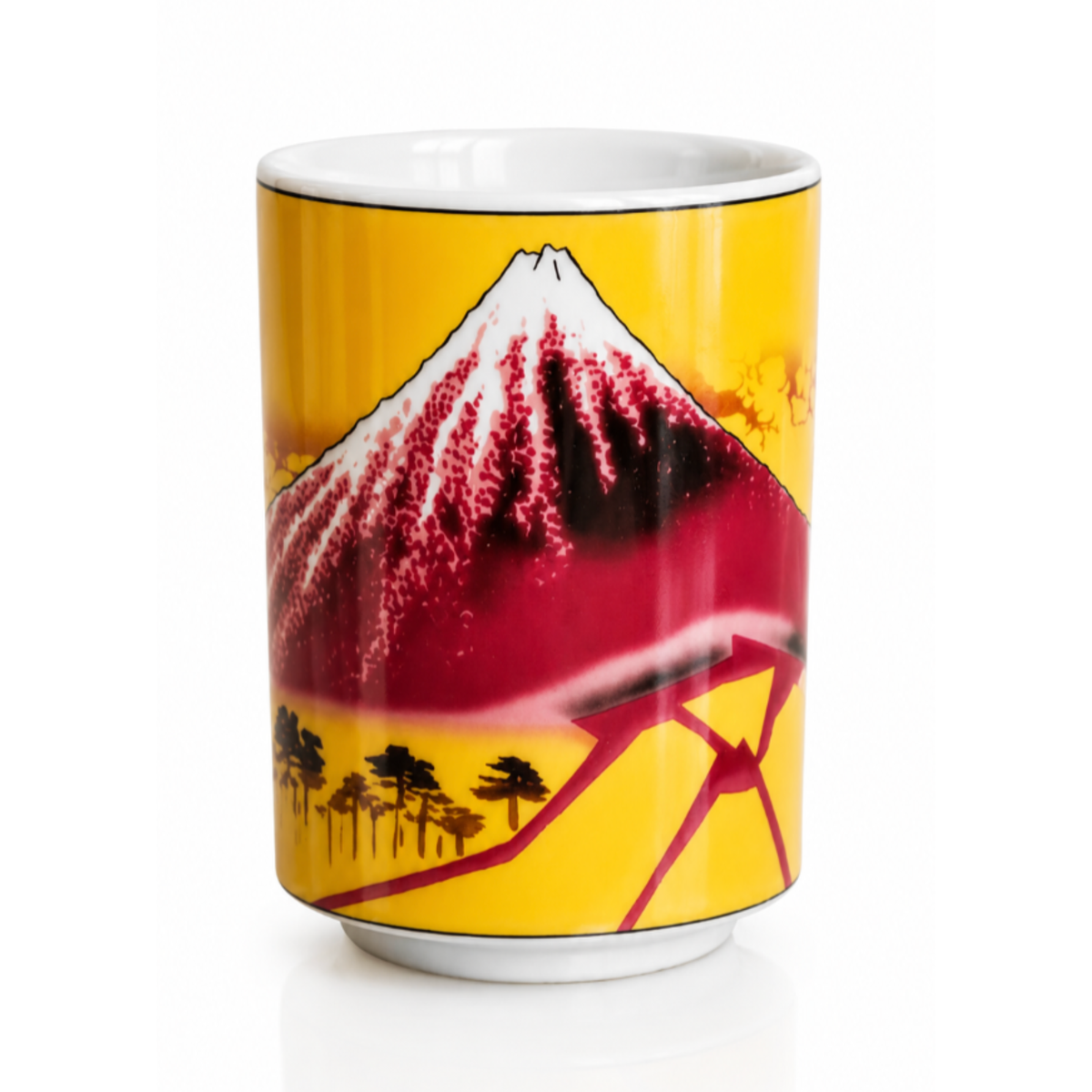 Red Fuji Sushi Tea Cup — Yunomi