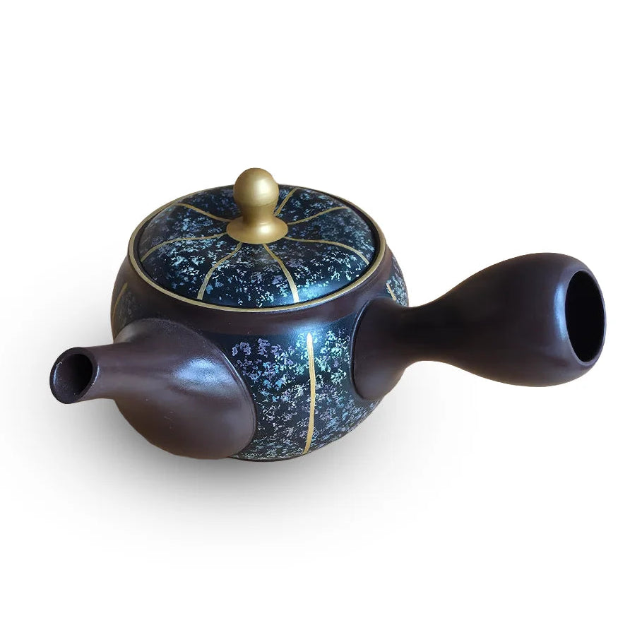 Tokoname Miyabi Gold Line Kyusu by Shunju Kiln