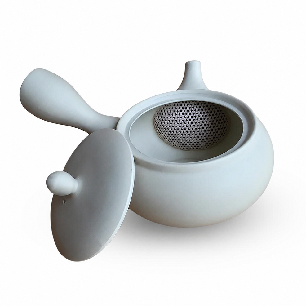 Ceramesh Kyusu Morisei White