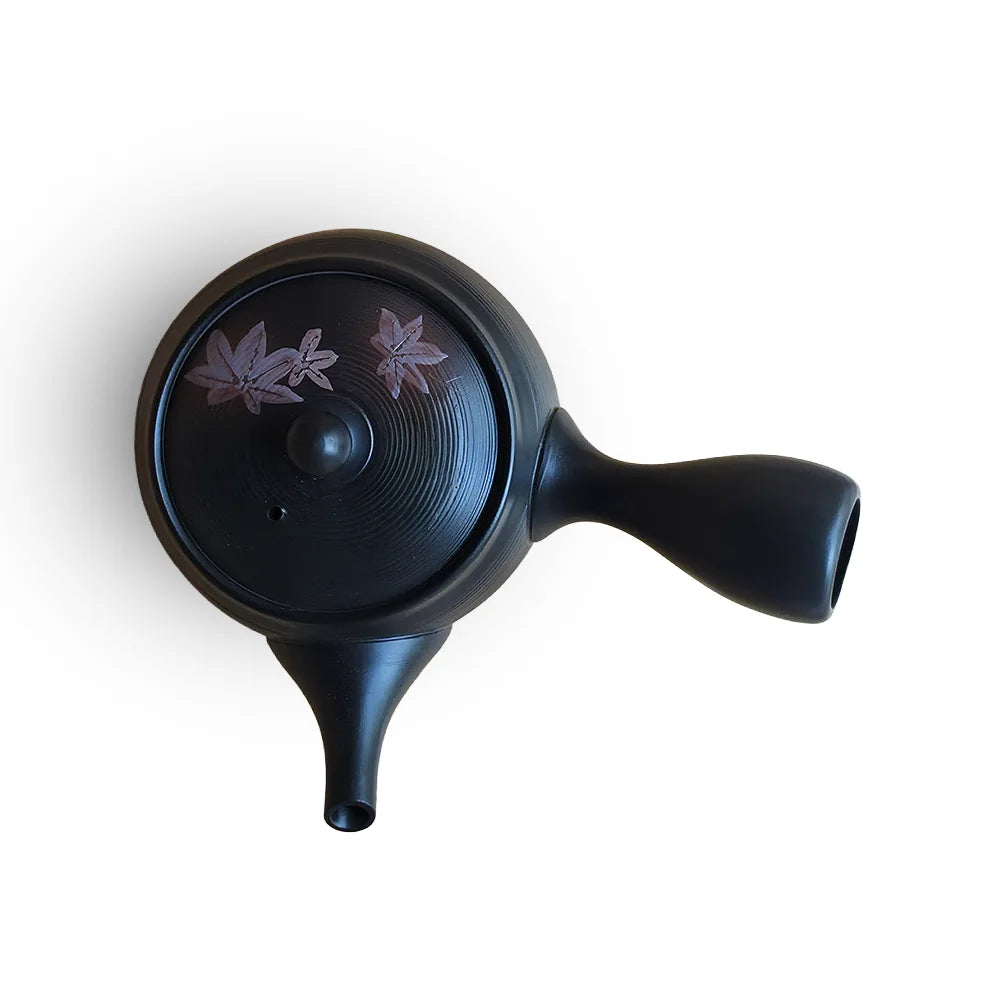 Obi-Ami Kyusu Black Maple Leaf