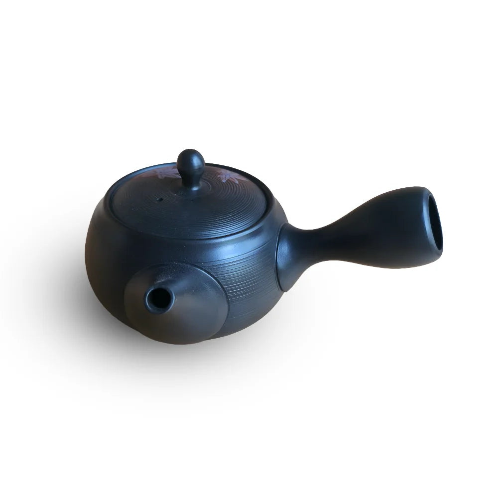 Obi-Ami Kyusu Black Maple Leaf