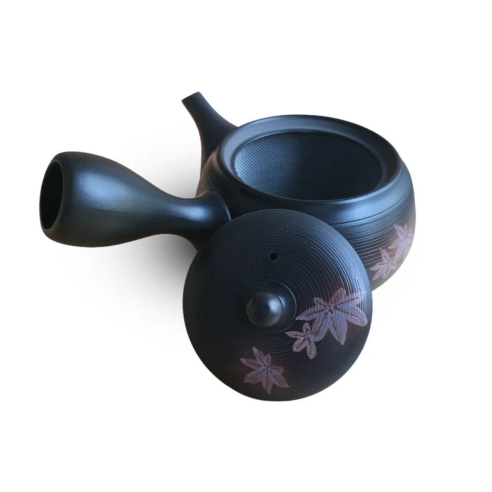 Obi-Ami Kyusu Black Maple Leaf
