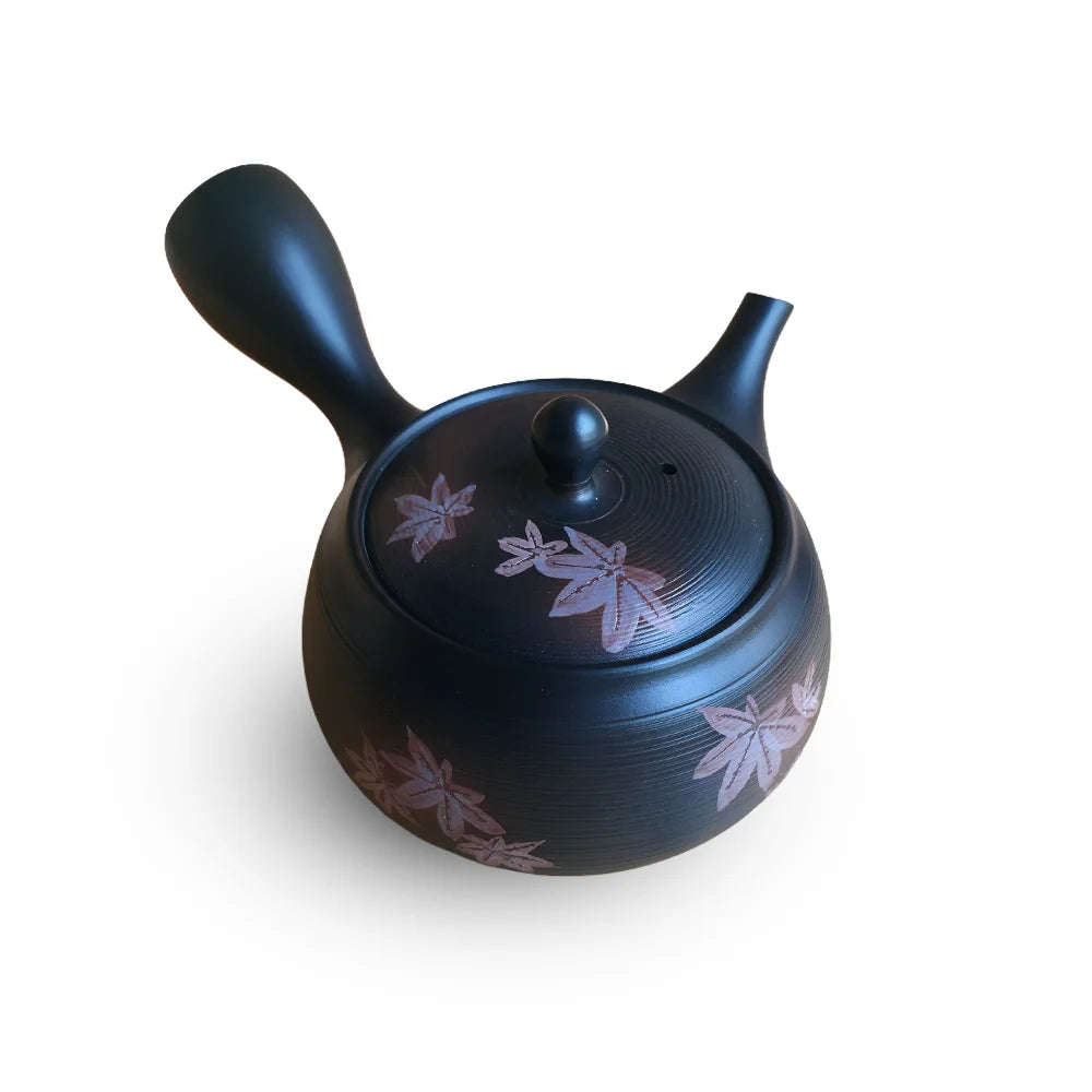 Obi-Ami Kyusu Black Maple Leaf