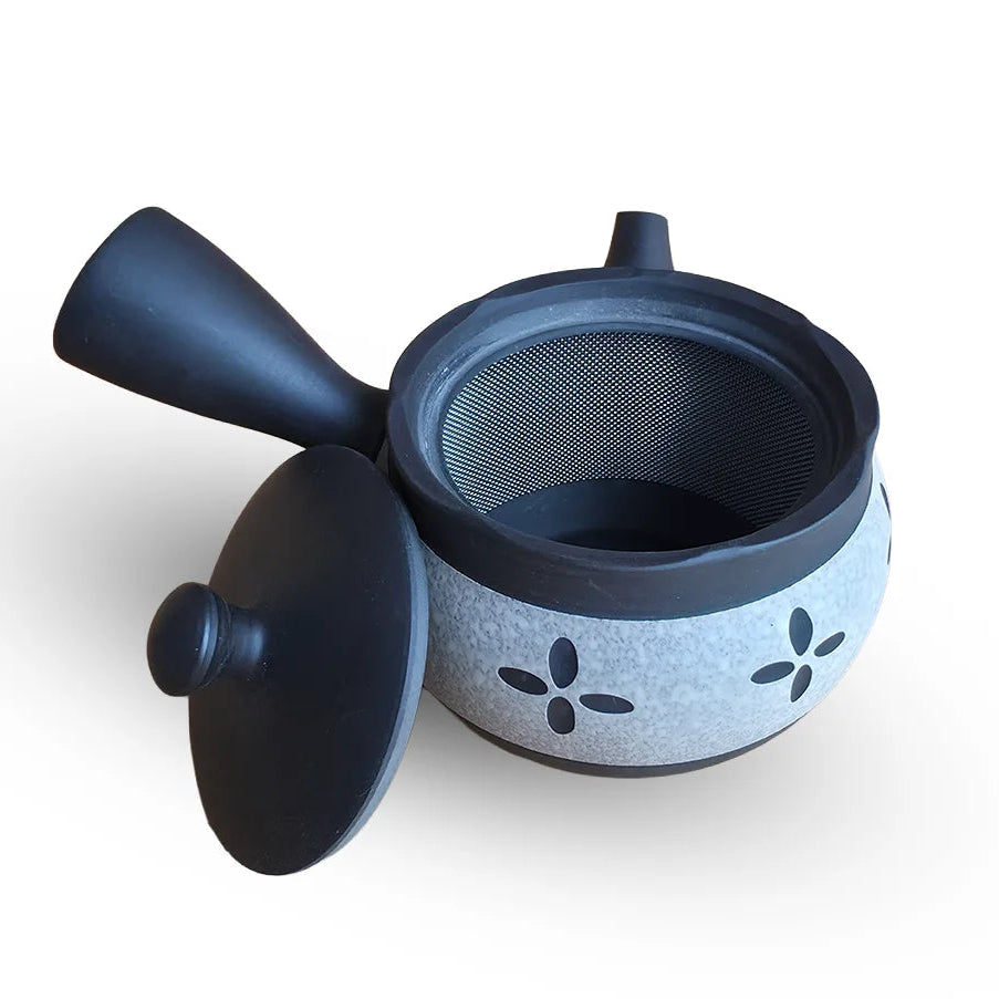 360° Filter Obi-Ami Kyusu Black - White Cut