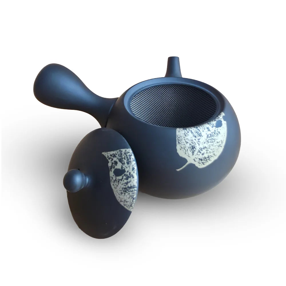 Obi-Ami Kyusu Shomei Black Gold Maple Leaf