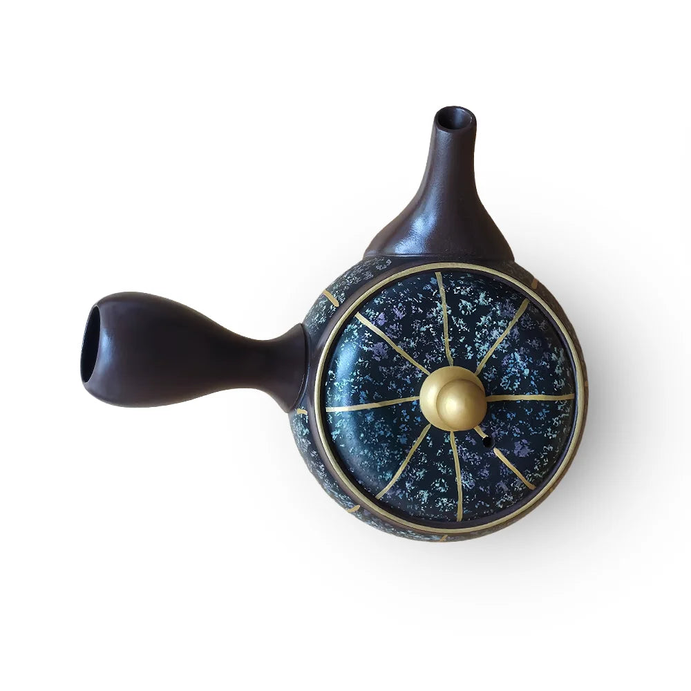 Tokoname Miyabi Gold Line Kyusu by Shunju Kiln