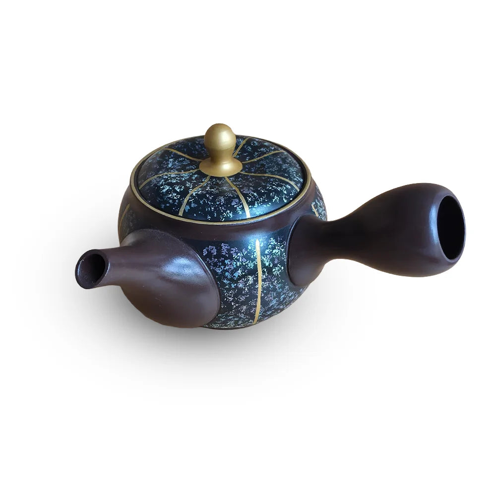 Tokoname Miyabi Gold Line Kyusu by Shunju Kiln