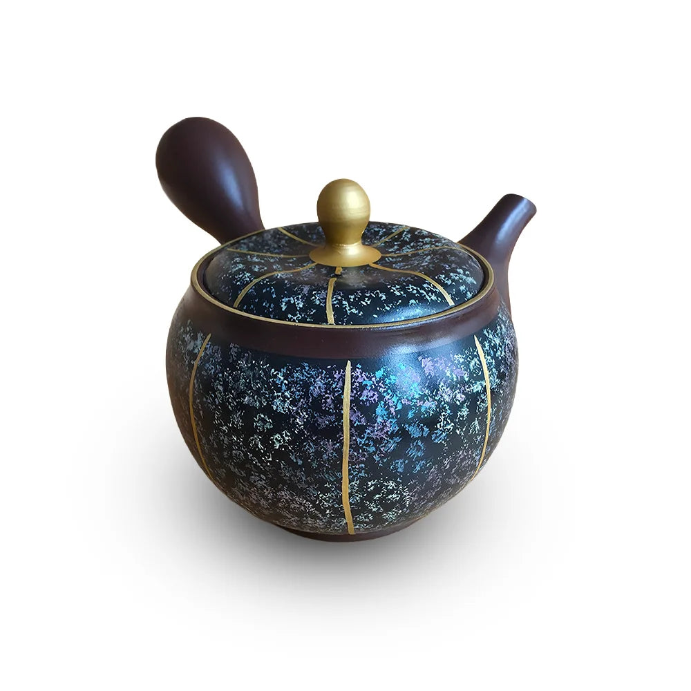 Tokoname Miyabi Gold Line Kyusu by Shunju Kiln
