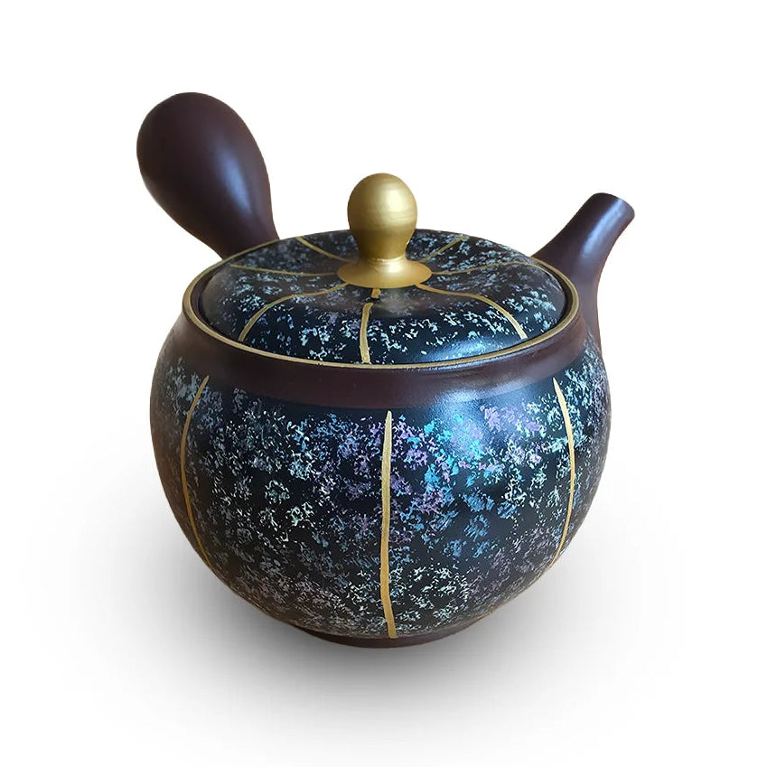 Tokoname Miyabi Gold Line Kyusu by Shunju Kiln