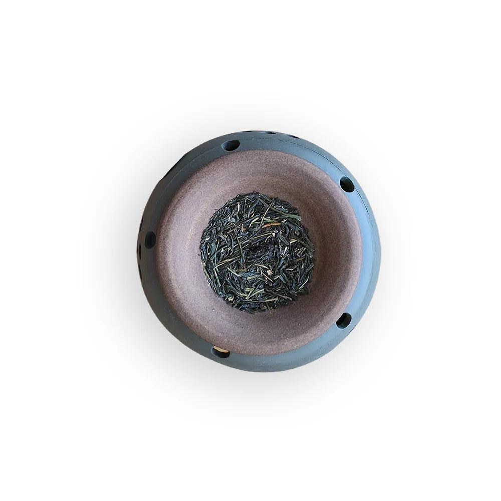 Tea Incense Burner Green Pinecone