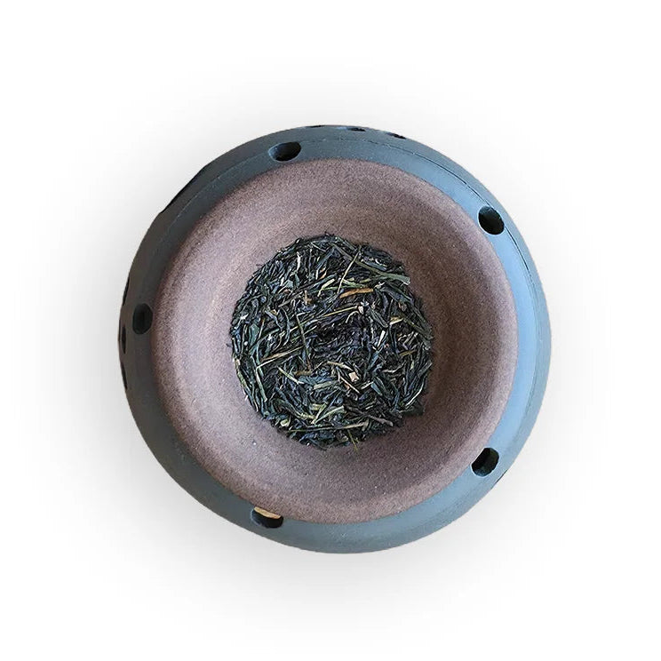 Tea Incense Burner Green Pinecone
