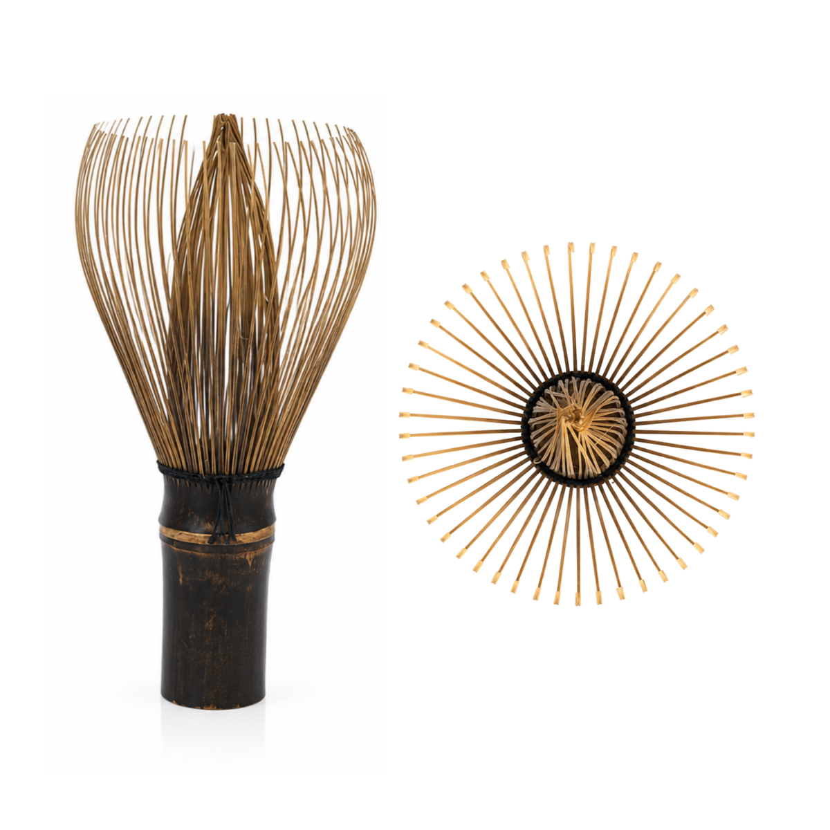 Chasen Cream No. 3 · Dark Bamboo, 56 Tines · Usucha