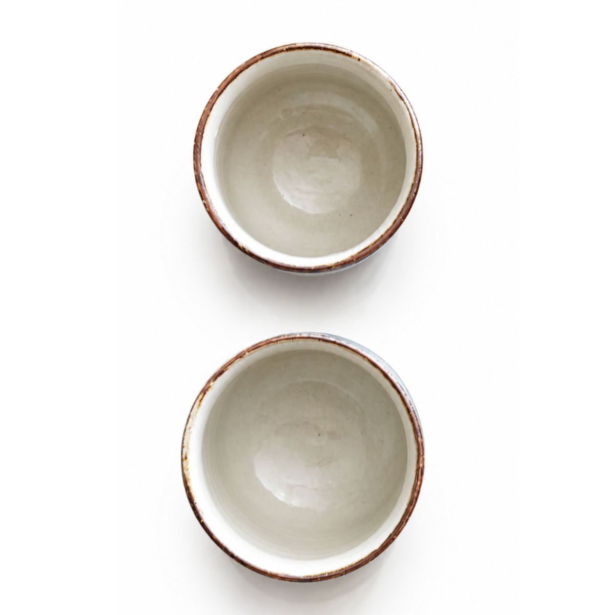 Kobayashi Atsumi Winter Branch Yunomi Pair – Signed Wooden Box