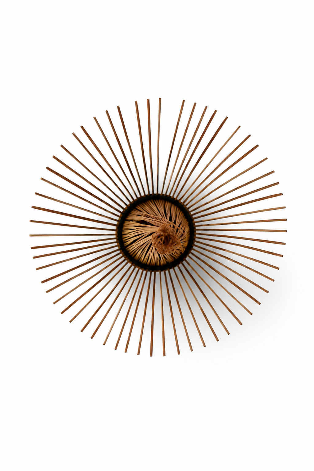 Chasen No. 113 — White Bamboo Matcha Whisk, Fine Straight Tines · Handmade in Nara