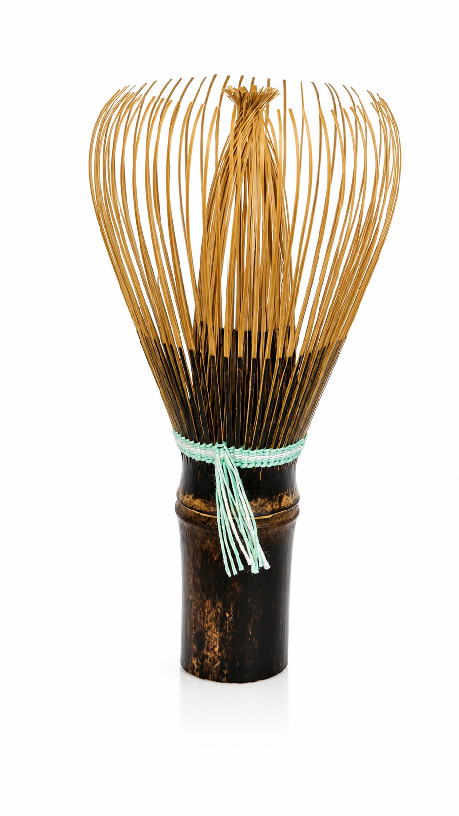 Chasen Red No. 10 · Mint Green Thread, 58 Tines · Koicha