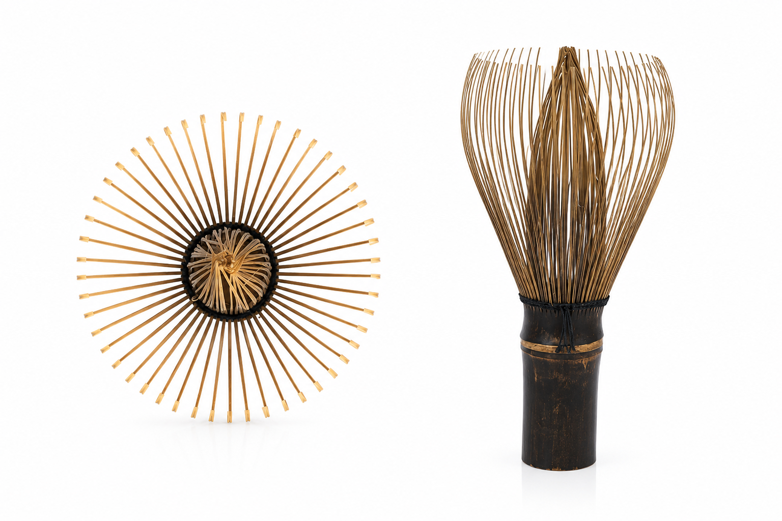 Chasen Cream No. 3 · Dark Bamboo, 56 Tines · Usucha