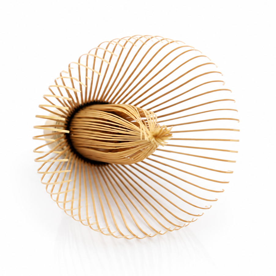 Chasen Cream No. 4 · Golden Bamboo, 64 Tines · Usucha