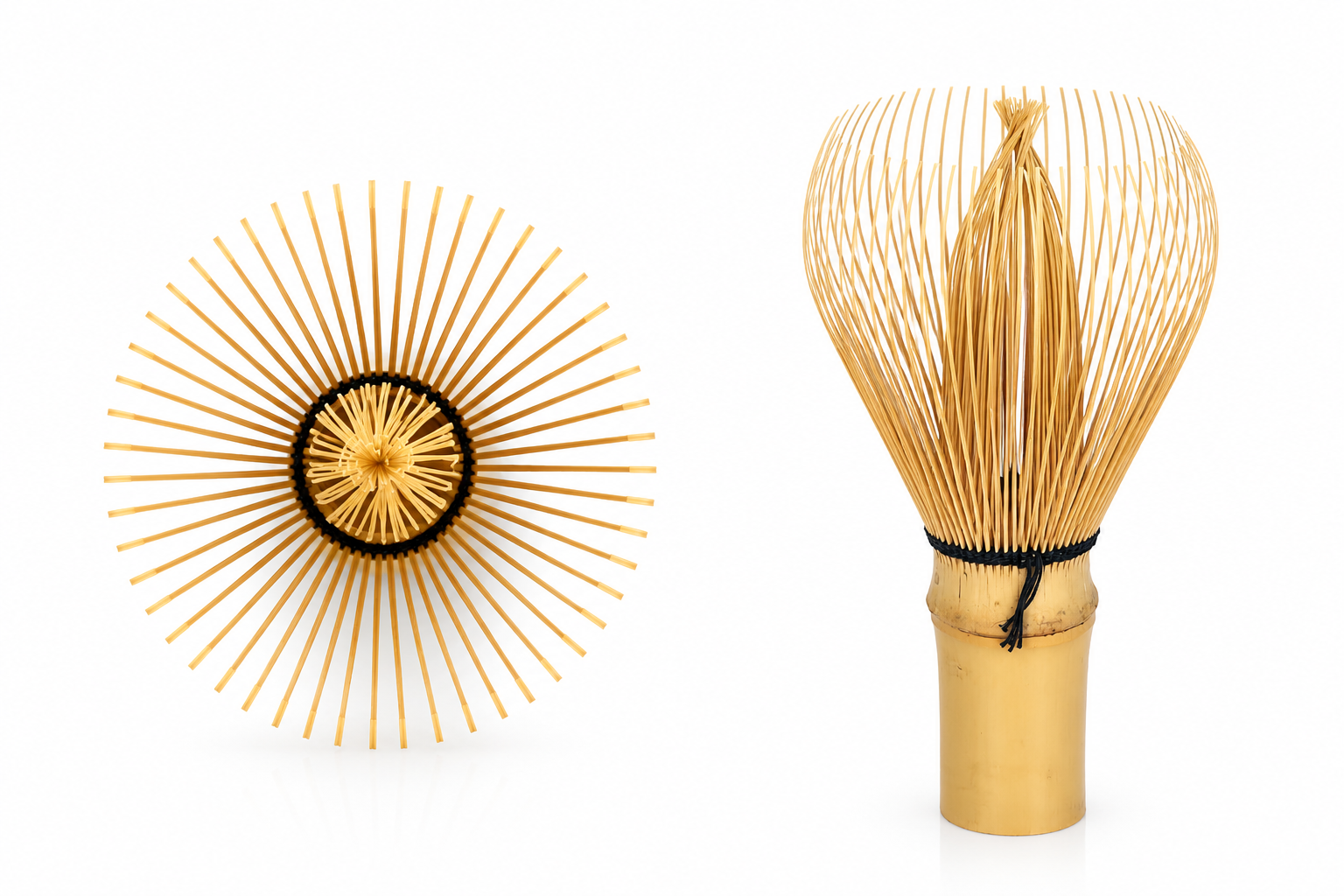Chasen Cream No. 4 · Golden Bamboo, 64 Tines · Usucha