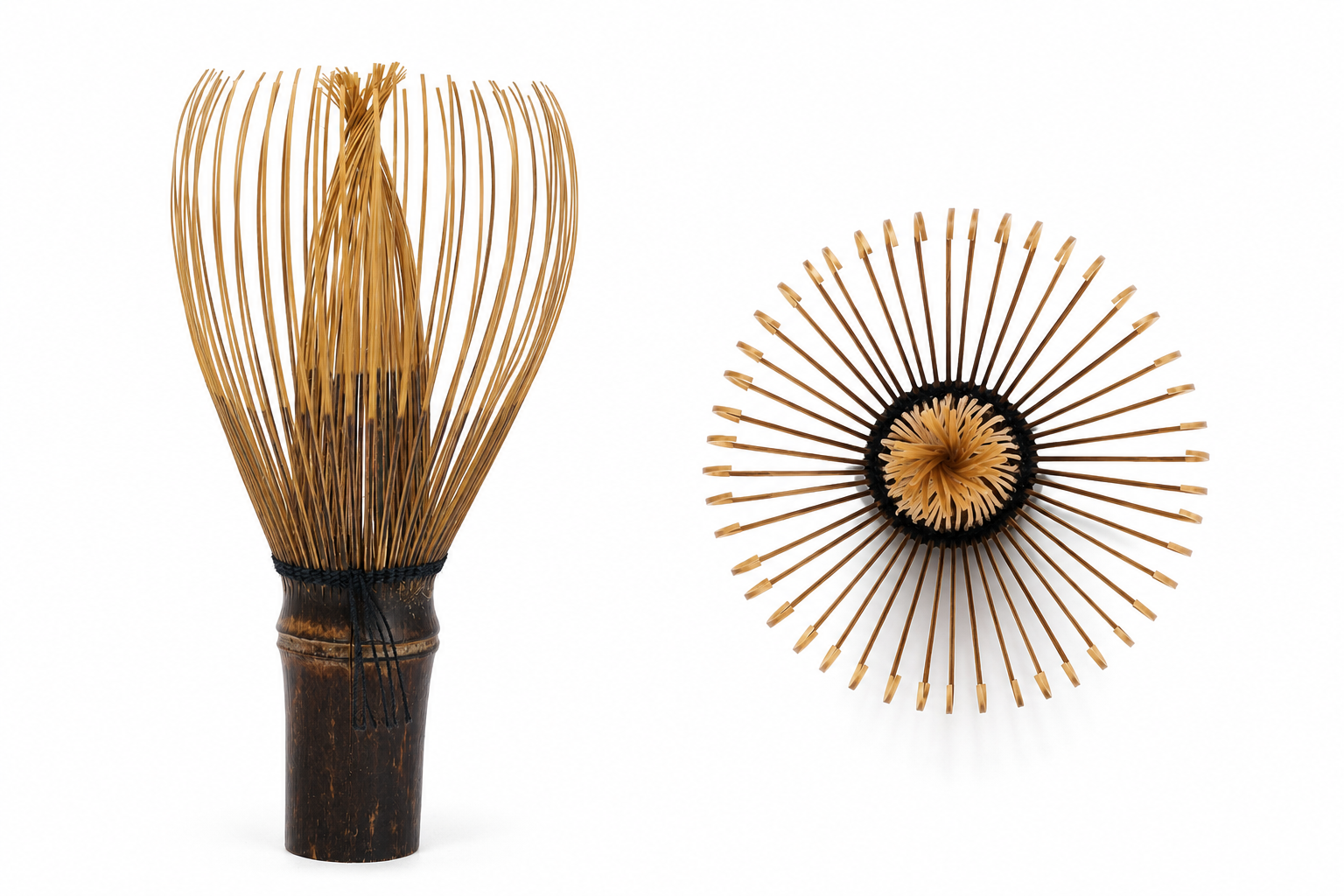 Chasen No. 102 — Dark Bamboo Matcha Whisk, Handmade in Nara