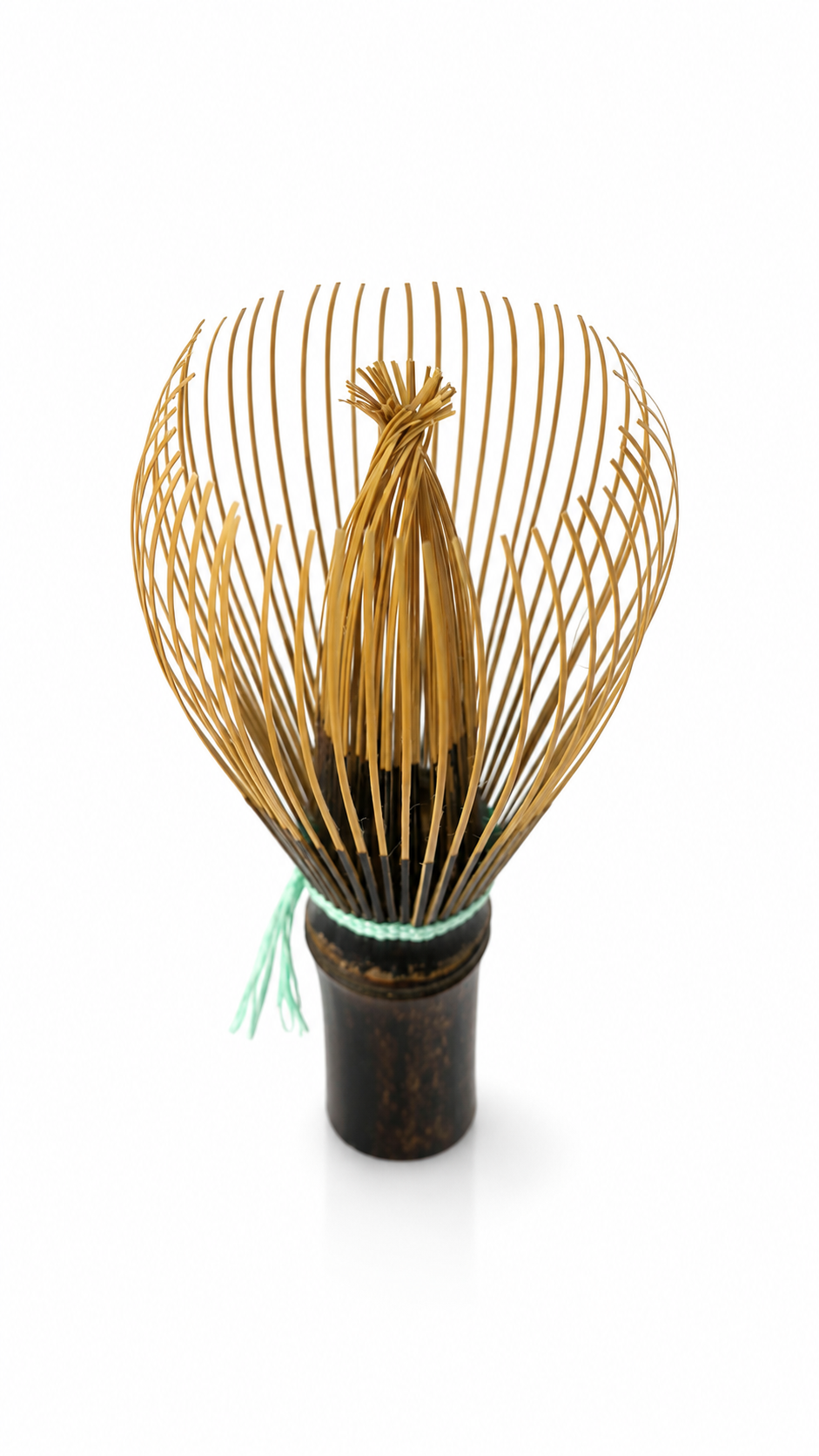 Chasen Red No. 10 · Mint Green Thread, 58 Tines · Koicha
