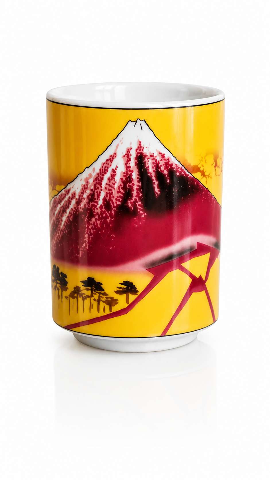 Red Fuji Sushi Tea Cup — Yunomi