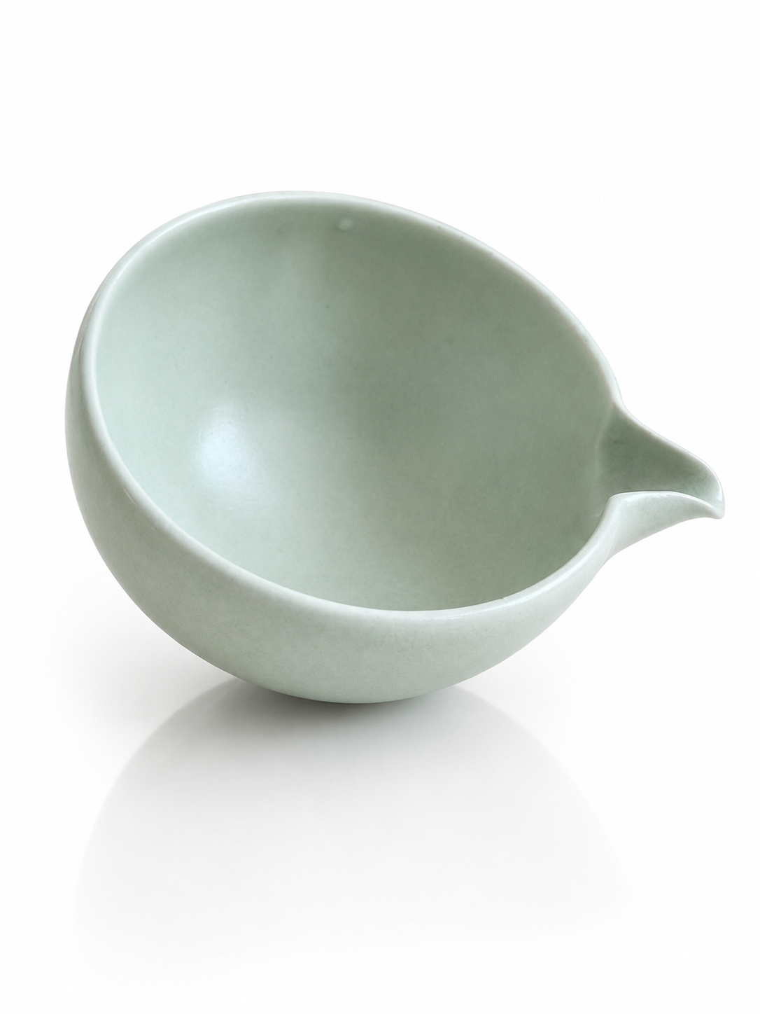 White Celadon Matcha Pouring Bowl — Katakuchi