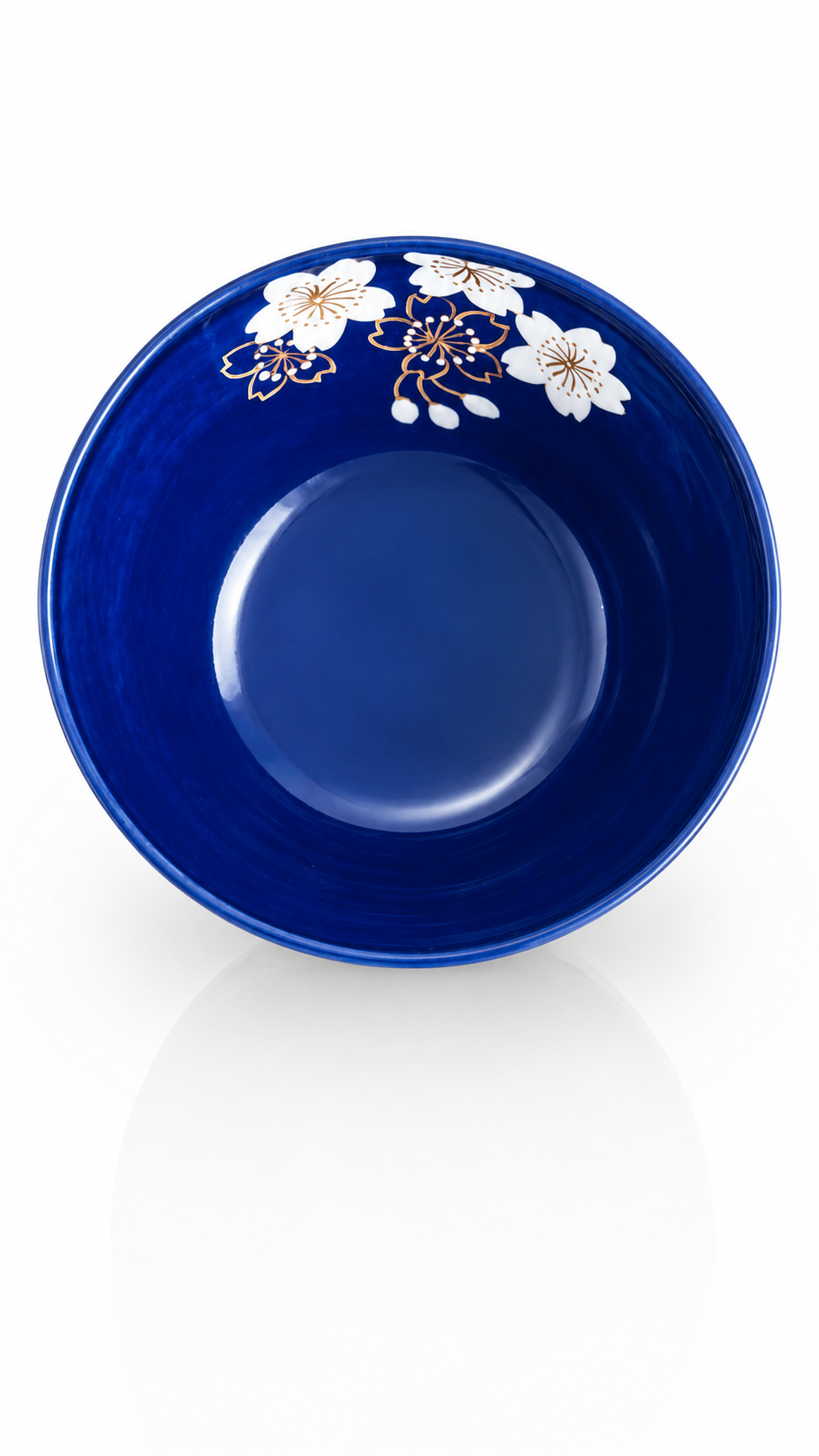 Hand-painted sakura matcha bowl made in Japan
