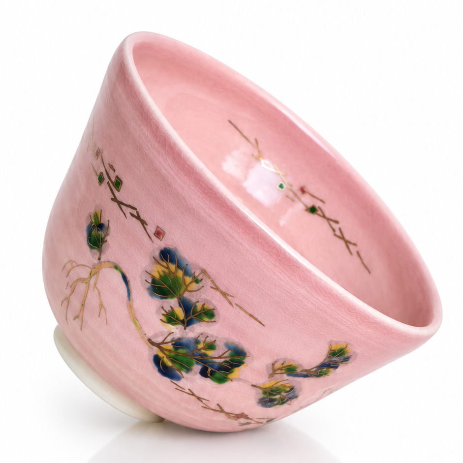 Luxury Japanese tea bowl for matcha