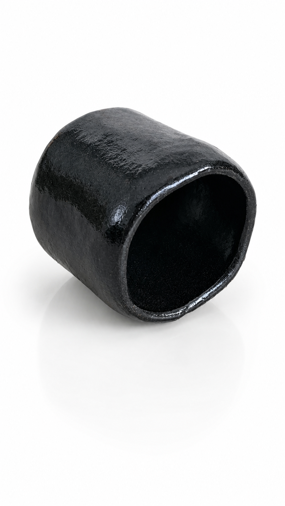 Kyoto Raku Black Yunomi (Cup)  – Waraku Kiln