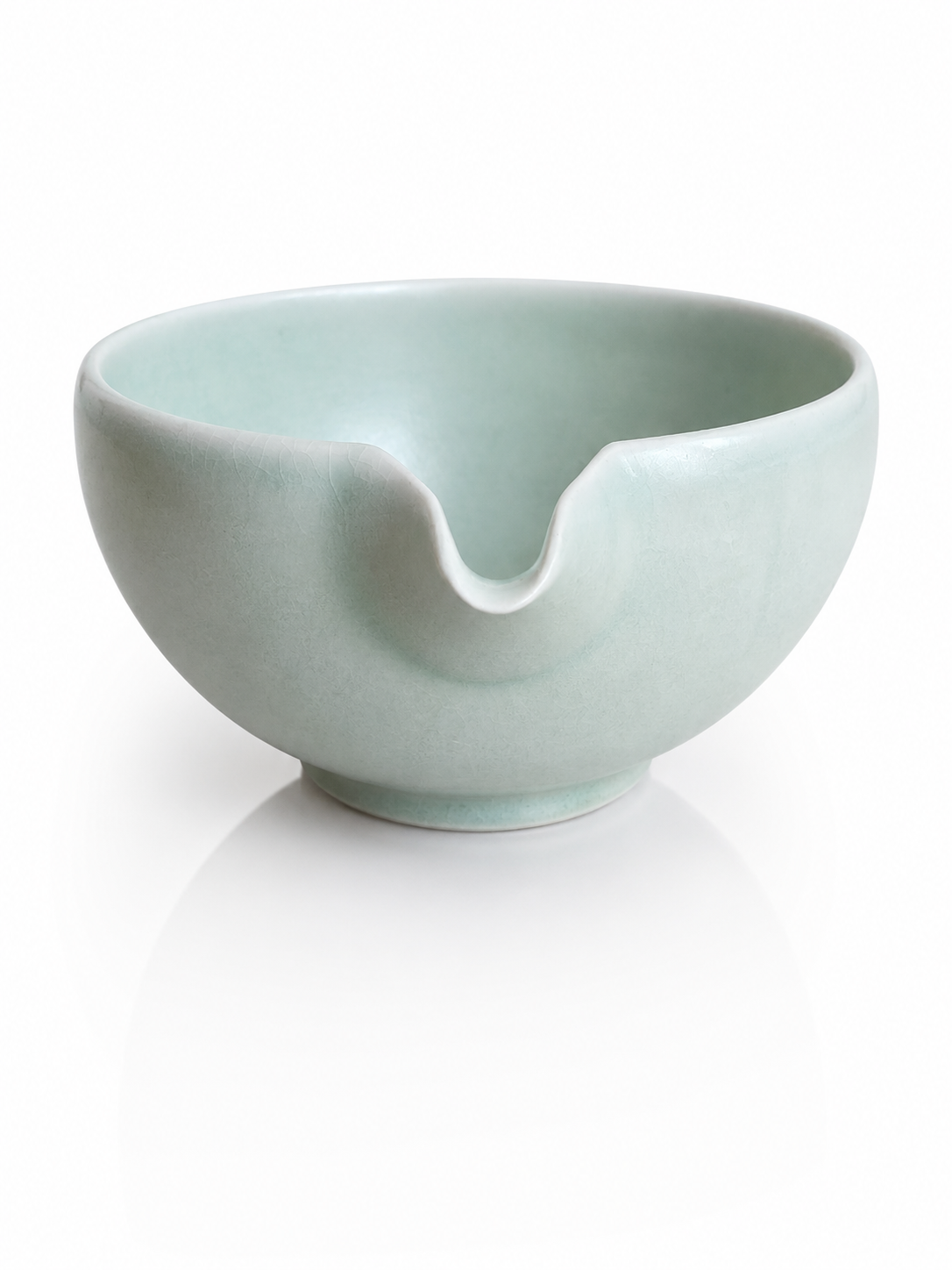 White Celadon Matcha Pouring Bowl — Katakuchi