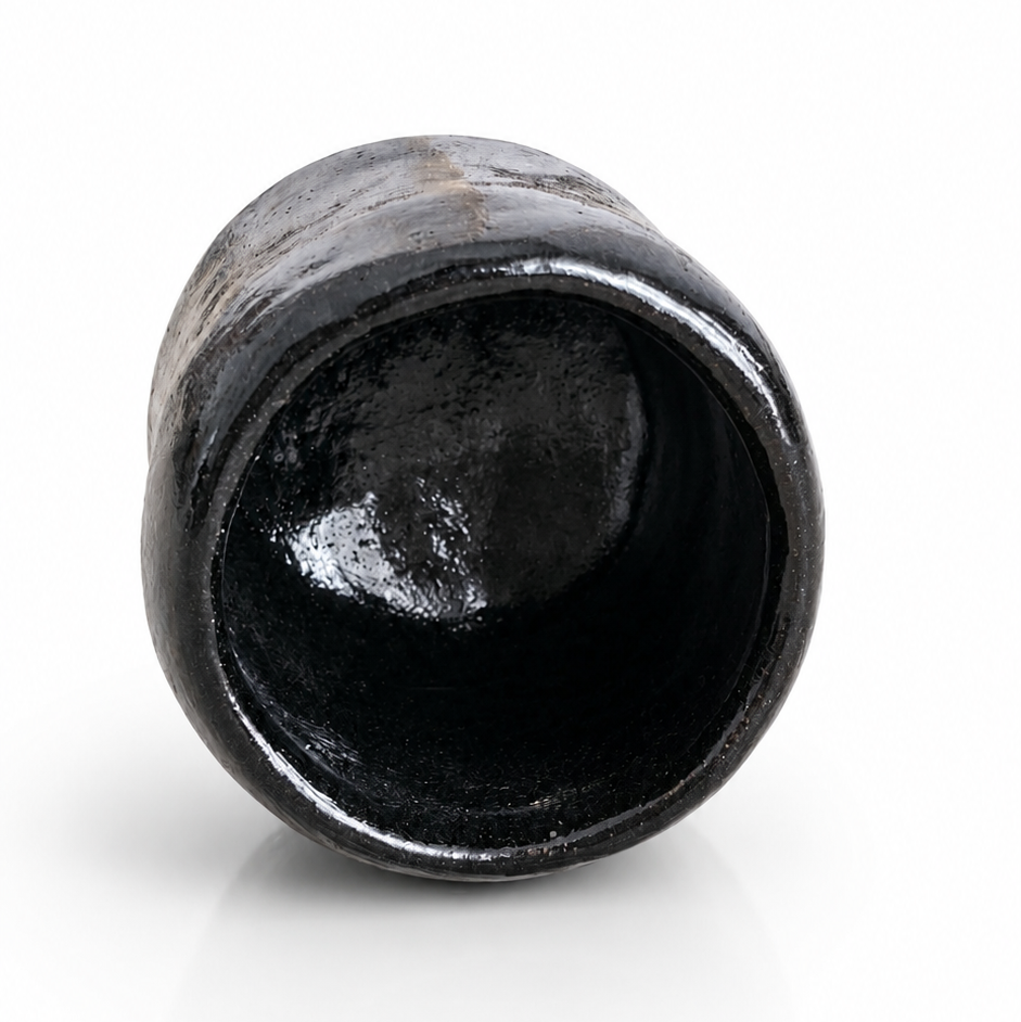 Kyoto Raku Black Yunomi (Cup)  – Waraku Kiln