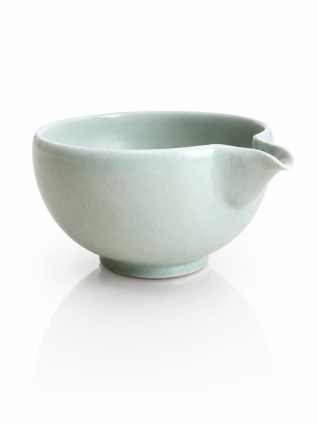 White Celadon Matcha Pouring Bowl — Katakuchi