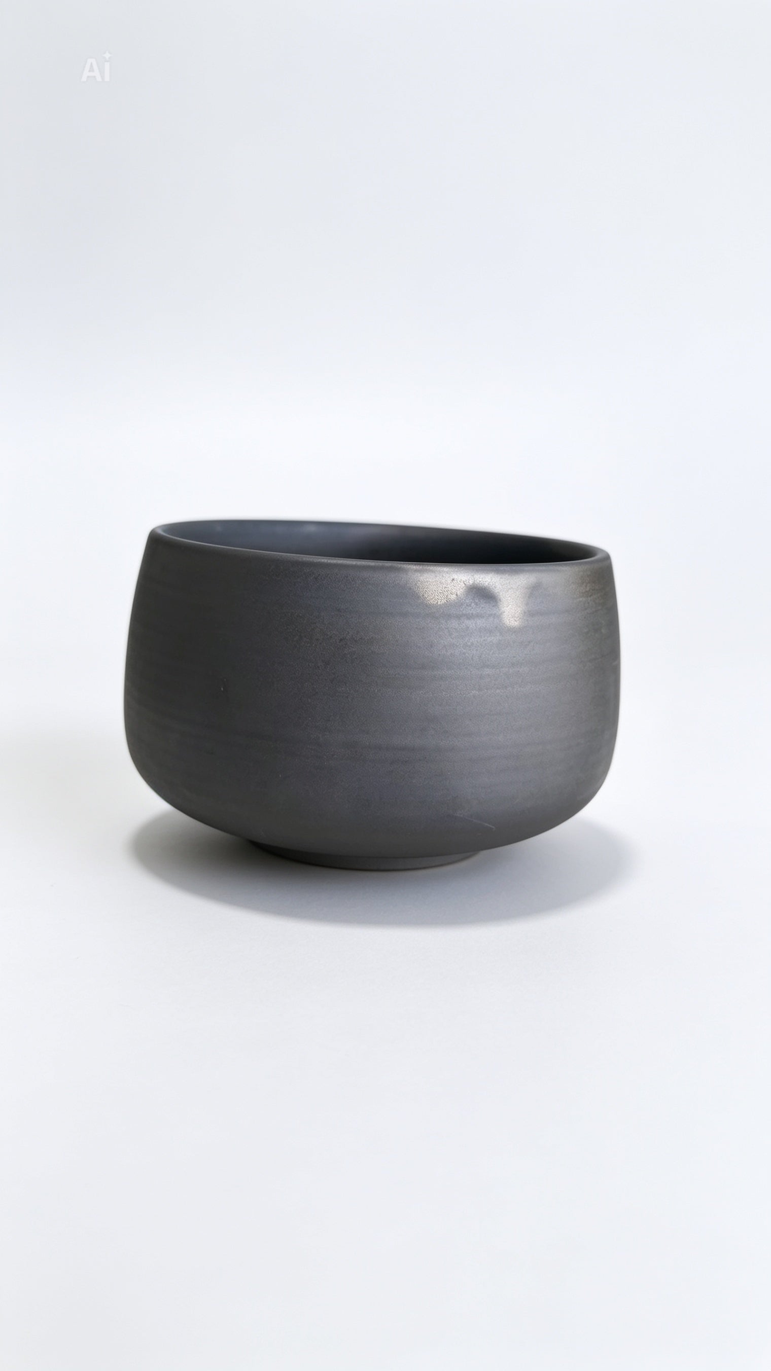 Kurogane Chawan handmade Japanese black matcha bowl