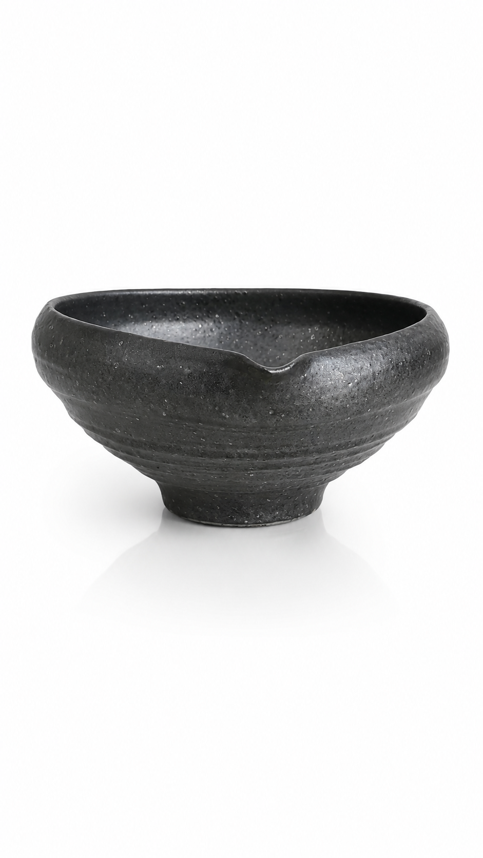 Charcoal Black Matcha Pouring Bowl — Katakuchi
