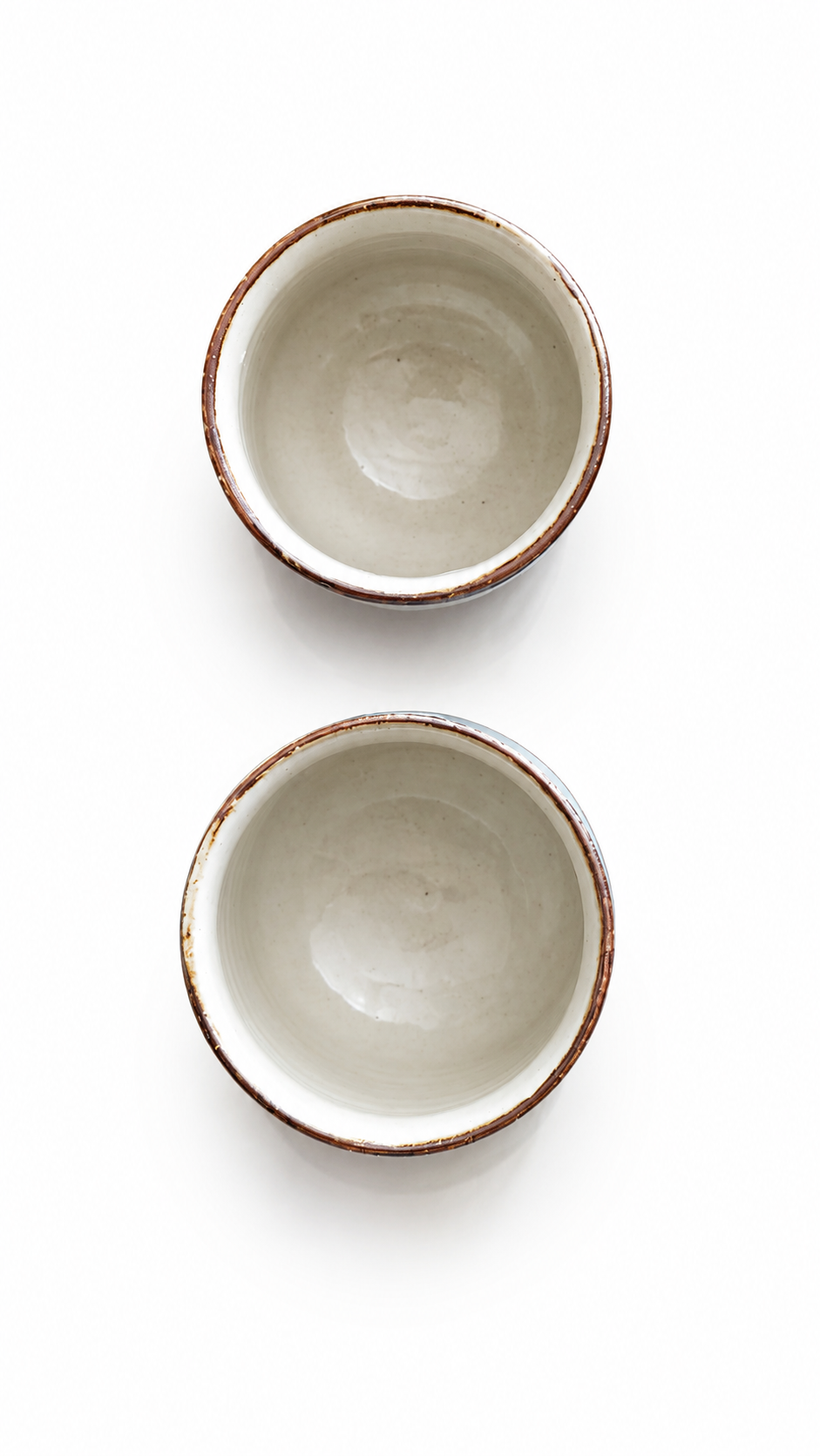 Kobayashi Atsumi Winter Branch Yunomi Pair – Signed Wooden Box
