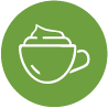 When a fine, creamy foam appears on the surface, your matcha is ready to enjoy